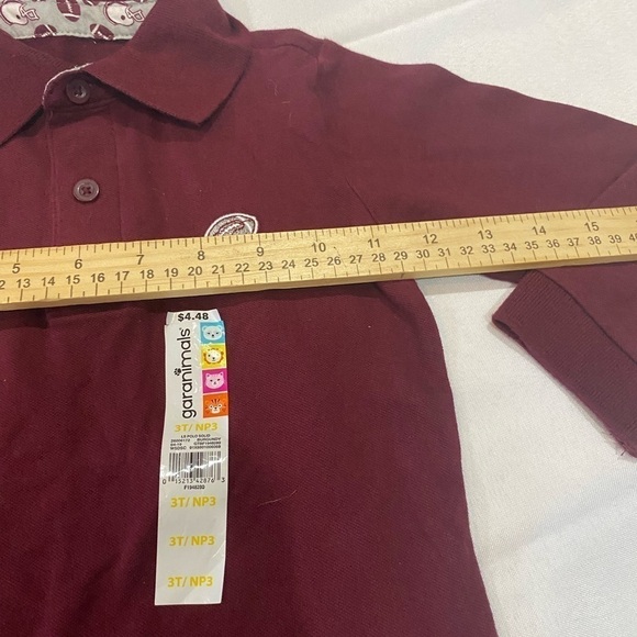 GARANIMAL boy 3T lone sleeve maroon polo top 
NWT - Picture 2 of 7